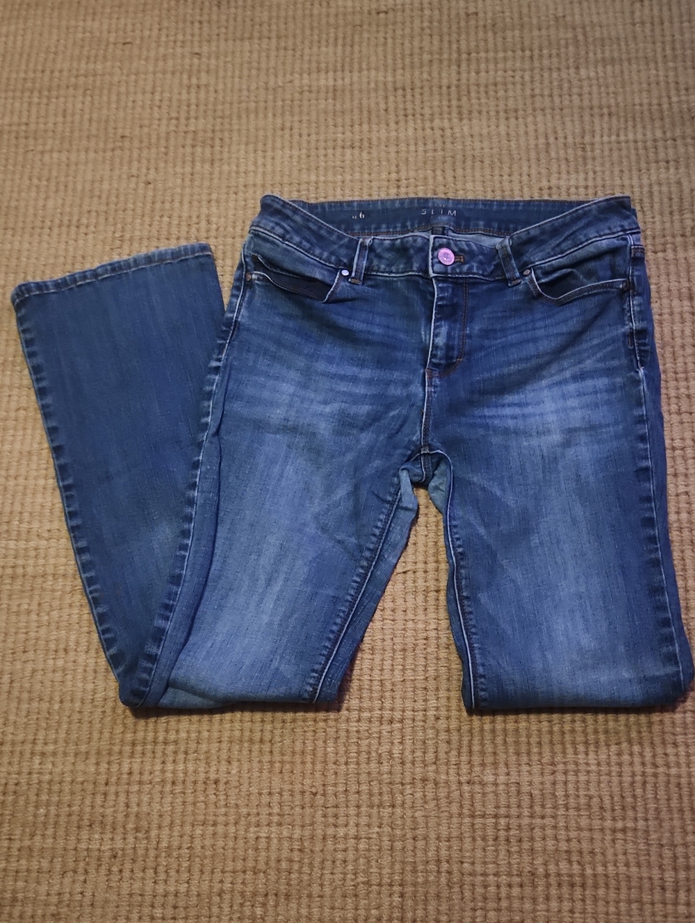 White House Black Market Women's Dark Blue Boot Cut Jeans
